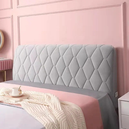 Plush Perfection Elevate Your Bedroom with a Velvet Headboard Cover