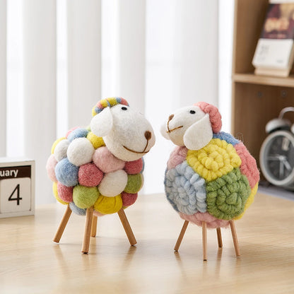 Tori Mons Snuggly Felt Sheep Room Decor Figurine