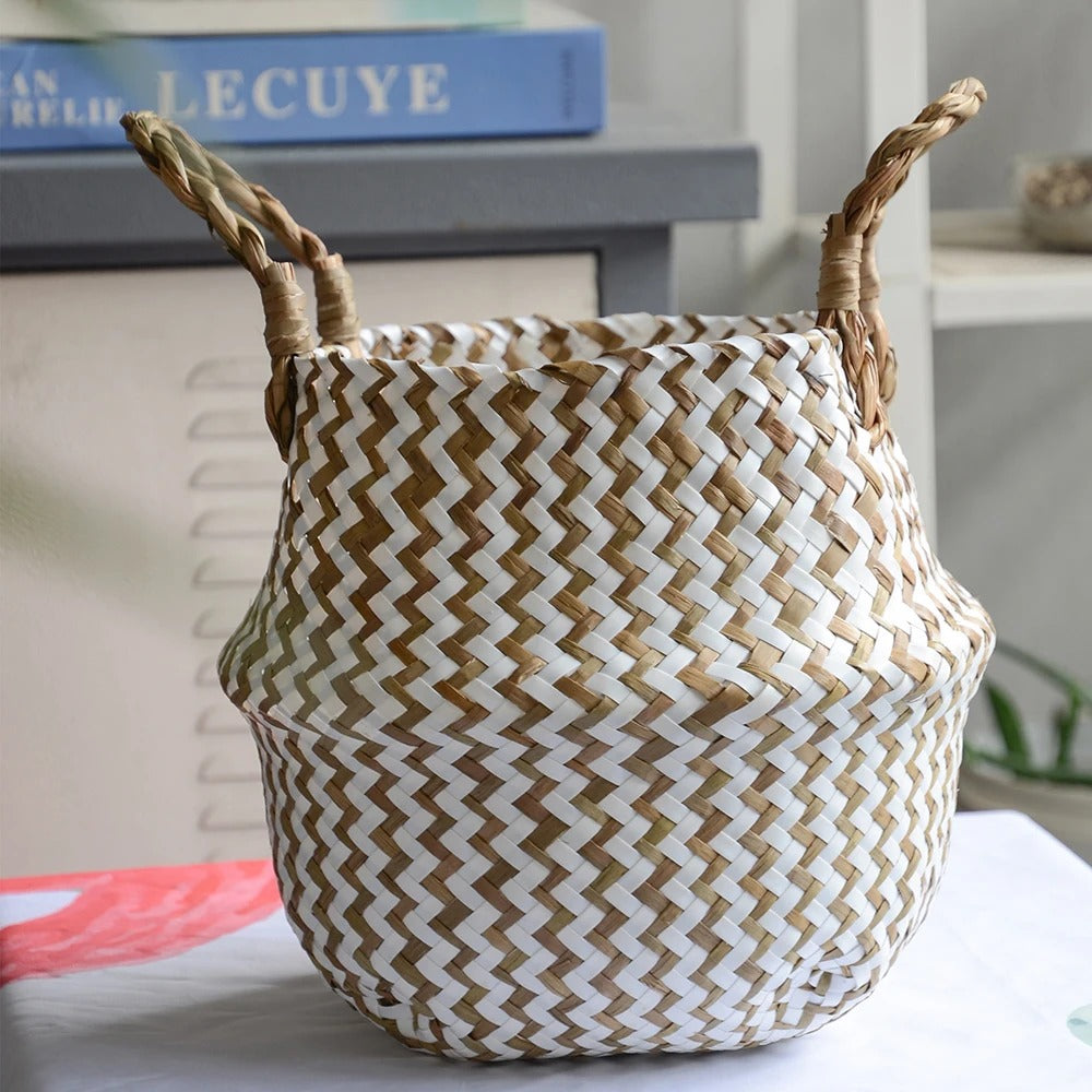 Sari Boho Handcrafted Collapsible Basket