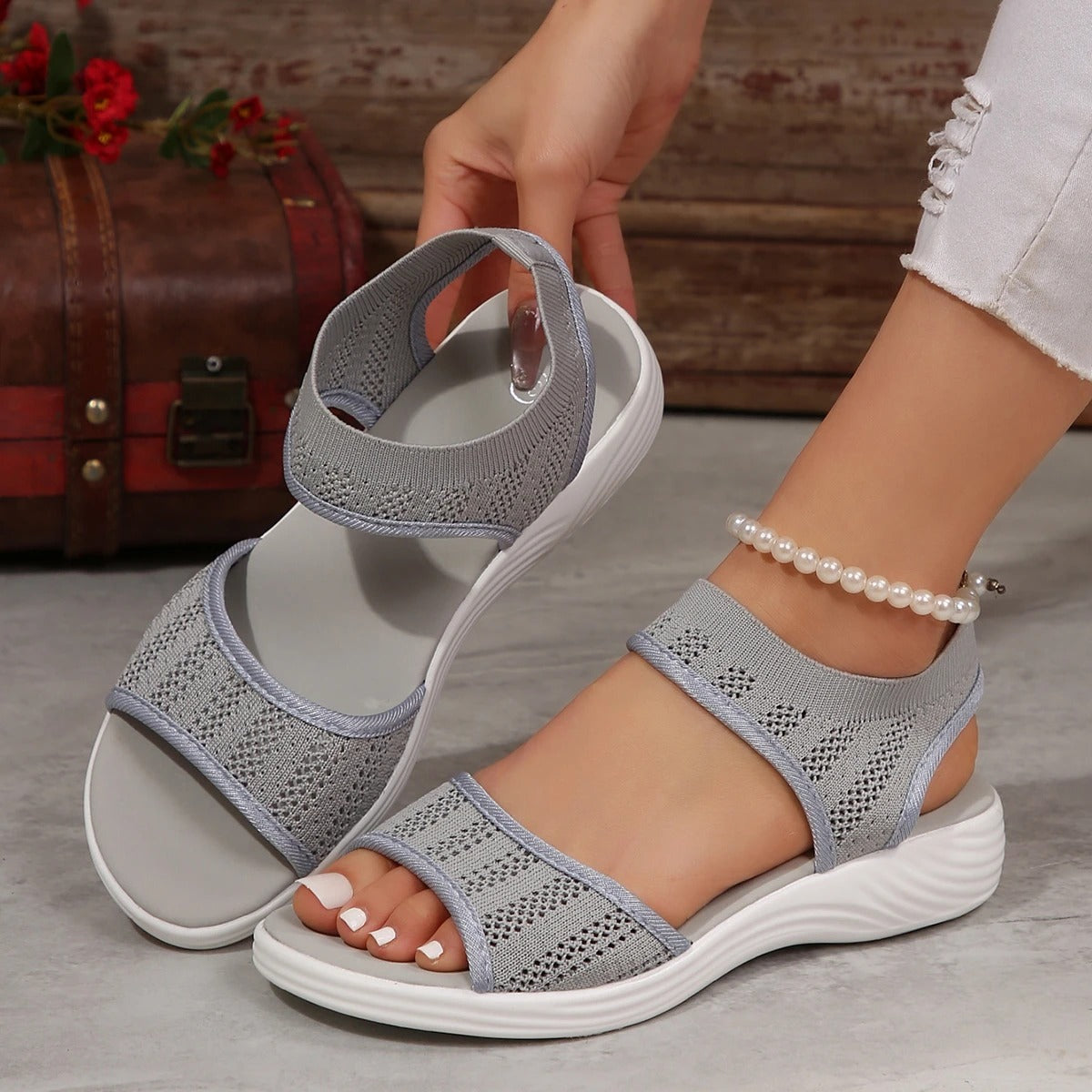 Aerol Mesh Flats Casual Sandal Shoes